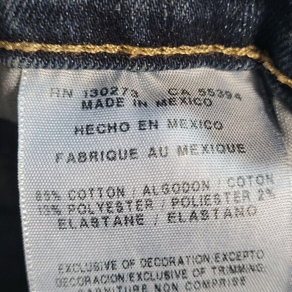 Wrangler Authentics Jeans Mens 42x32 Blue Med Wash Relaxed Straight Stretch - Picture 8 of 11